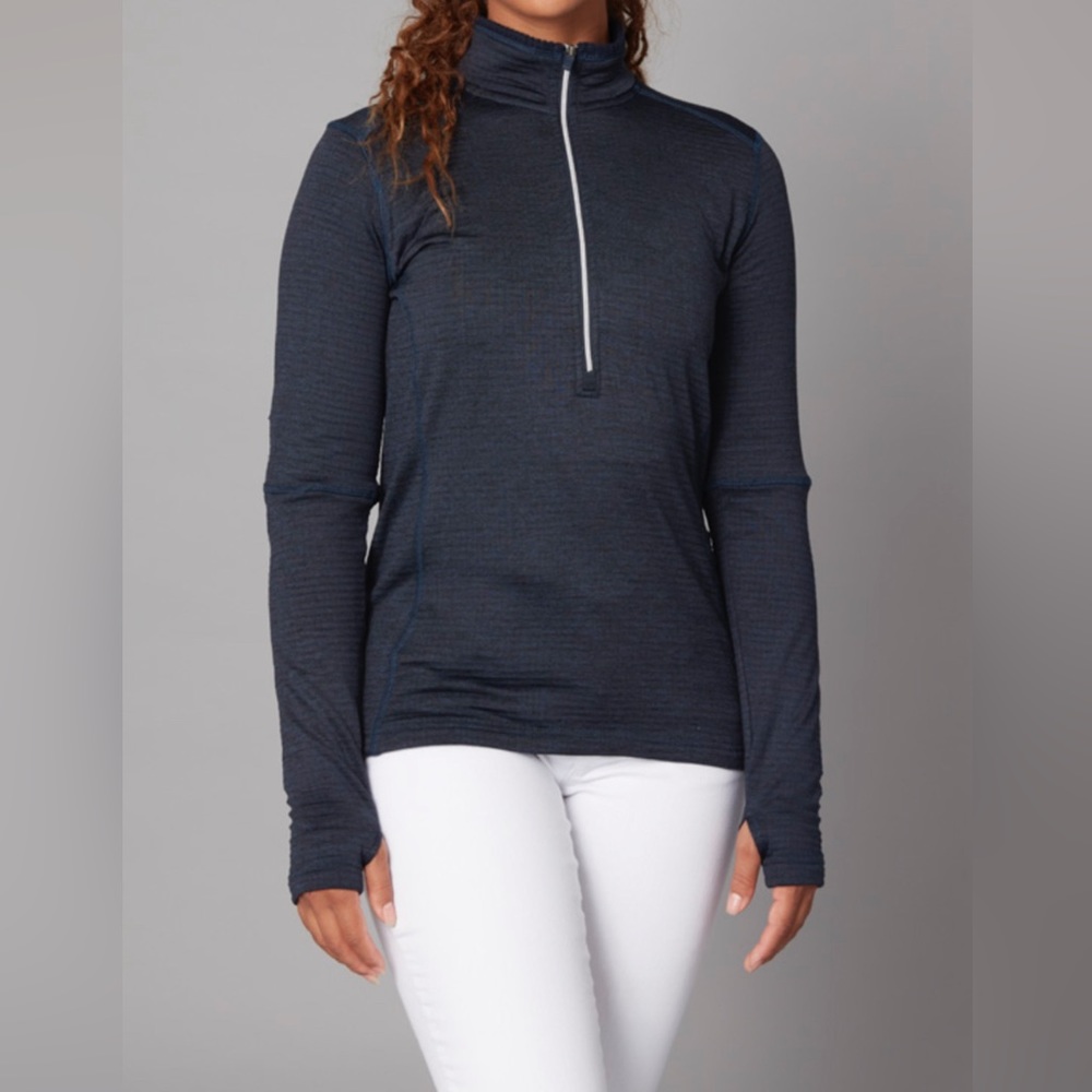 C9 BY CHAMPION LIKE NEW! WOMEN’S 1/2 ZIP PULLOVER W/THUMBHOLES IN SLATE SZ XS